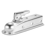 METOWARE Straight Trailer Coupler for 2" Channel, 2" Ball Trailer Tongue Coupler 3,500LBS