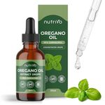 Oregano Oil Drops - 90% Carvacrol | 30ml Bottle - Over 1 Year Supply | Pure Wild Oregano Oil for Immune Support, Digestive Health & Natural Wellness | Pure and Potent Oil of Oregano