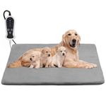 Extra Large Dog Heating Pad 120*75 cm Pet Heating Pad Heated Pad Beds, Electric Warming Pads for Dogs Cats,Waterproof Pet Heating Pad Smart Thermostat Switch,Puppy Heating Pad for Whelping Box