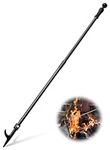 Fire Poker, 32 Inches Long Fire Pit Poker, Portable Heavy Duty Fireplace Poker with Heat Resistant Handle for Outdoor Fireplace, Fire Pit, Stove,Chimenea and Camping