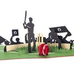 Cardology - Cricket Pop Up Card | Birthday Card For Him, Fathers Day, Cricket Gifts For Men | Handmade