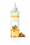 WishCare® Pure Cold Pressed Sweet Almond Oil for Hair Growth and Glowing Skin & Face - 200ml