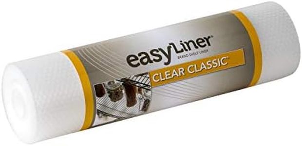 Duck Brand Clear Classic Easy Liner Shelf Liner, Non-Adhesive, Clear, 12 Inches x 20 Feet