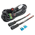 Eyourlife DT 2 x 180W Fog Light Wiring Harness with On-Off Switch 12V 40A 3M/10Ft For LED Bar, Off-Road Vehicles, Boat cabins, Lorries, SUVs and Motorbikes