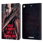 Head Case Designs Officially Licensed AMC The Walking Dead Lucille Vampire Bat Negan Leather Book Wallet Case Cover Compatible With Apple iPad 9.7 2017 / iPad 9.7 2018