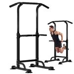 SogesGame Power Tower Adjustable Height Workout Pull Up & Dip Station Multi-Function Home Gym Strength Training Fitness Equipmen