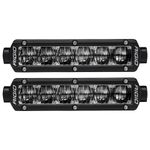 RIGID INDUSTRIES – SR Series 6 inch Fog Lights, SAE Compliant, White LED Light, Off-Roading LED Light, Street Legal LED Fog Light, Black Housing, LED Accessory Light (Pair, 906703)