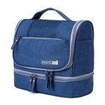 SoloTravel Polyester Travel Pouch Toiletry Cosmetic Makeup Organizer Bag (MSH0015M – Navy Blue)