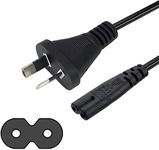 2 Pin Core Figure 8 IEC-C7 AC Power Cord Cable Lead AU Plug Notebook, Laptop, Monitor, Camera, Charger, Printer, PS5,PS4 etc Black Color 1.5M