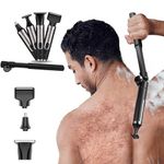 Fesatccoz Back Shavers for Men, 4-in-1 Body Hair Trimmer Men, Cordless Electric Mens Body Shaver with Adjustable Extension Handle Ipx6 Waterproof