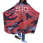 StyleCraft Professional Barber Camo Design Water Resistant Hair Cutting Cape One Size