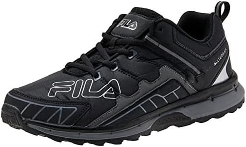 Fila Men's Cagliari Trainer Shoe, Black/Grey/Silver, US 11