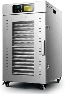 Septree Commercial Food Dehydrator 18 Trays, 1500W Large Capacity 32.6ft² Food Dryer Machine for Jerky, Meat, Fruit, Herbs, Full Stainless Steel Industrial Dehydrater Biltong Maker