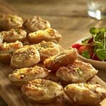 Bannisters Yorkshire Family Farm Cheese & Bacon Mini Filled Potato Skins 1.9kg