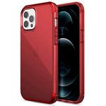 X-Doria Raptic iPhone 12 Pro Max Case, Air Anodized Aluminum, TPU and Polycarbonate Protection Case/Cover Designed for iPhone 12 Pro Max 5G 6.7-inches 2020 (Military Drop Tested) - Red