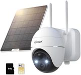 ieGeek 4G LTE Cellular Security Cameras Wireless Outdoor, 2K No WiFi Solar Cameras for Home Security System, Color Night Vision, 360°Live View,PIR Motion Sensor,2-Way Talk(with 64G SD&SIM Card)