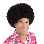 Bristol Novelty BW281 Afro Wig Black Jumbo Budget, One Size