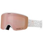 Giro Ella Ski Goggles - Snowboard Goggles for Women - White Limitless Strap with Vivid Rose Gold/Vivid Infrared Lenses