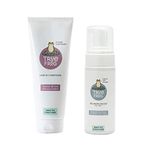 TRue FRoG Leave-in Conditioner - 200g and Volumizing Hair Mousse- 150ml For Moisturization and Definition, with Boabab Oil and Hibiscus Extract For Curly and Wavy Hair (Combo Pack of 2)