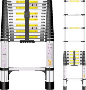 Telescopic Ladder 4.4M – Stainless Steel Extension Ladder