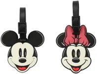 Mickey & Minnie Mouse Luggage Tag 2-Pack - Adorable Travel Companions!