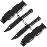 WinnerWhy 2 Pcs Rubber Training Knife with Sheath Dummy Plastic Dagger Flexible Soft Fixed Blade Knives Fake Airsoft Knife Props for Halloween Martial Arts Cosplay Tactical Practice