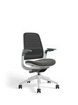 Steelcase Office Chair, Textile, 3D Microknit Graphite/Cogent Connect Graphite, Carpet