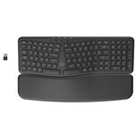 Mobility Lab – Ergonomic wireless keyboard with magnetic wrist rest – Comfortable design and natural posture – Adjustable tilt – Numeric keypad + 16 shortcuts – Windows compatible