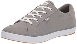 Keds Women's Center III Canvas Sneaker, Grey, 8 M US