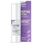 All Natural Advice Peptide Eye Gel, Dark Circles Under Eye Treatment & Eye Puffiness Reducer, with Plant Stem Cells, Hyaluronic Acid, Organic Aloe & Vitamin E (30 ml / 1 fl.oz)