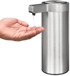 Mamiddle Distributeur de Savon Automatique Acier Inoxydable avec Capteur Infrarouge Distributeur de Savon Electrique IPX5 Etanche USB-C Recharge de Mouvement pour (Argent brossé)