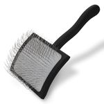 Chris Christensen Big K Slicker Brush for Dogs (Goldendoodles, Labradoodles, Poodles), Groom Like a Professional, Fluff Detangle Style, Saves Time Energy, Black, Large