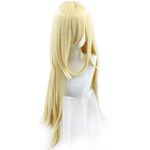 SpeedBeauty Long Blonde Rachel Wig Halloween Cosplay Costume Wig for Women 37in/95CM