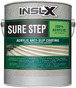 INSL-X SU031009A-01 Sure Step Acrylic Anti-Slip Coating Paint, 1 Gallon, Light Gray