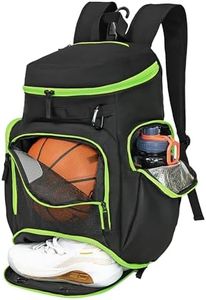 LARIPOP Basketball Backpack Large Sports Bag, Gym Bag with Ball Compartment and Shoe Compartment to Store Sports Shoes Water Bottles Laptops and Daily Necessities, Widely Used in Basketball, Soccer