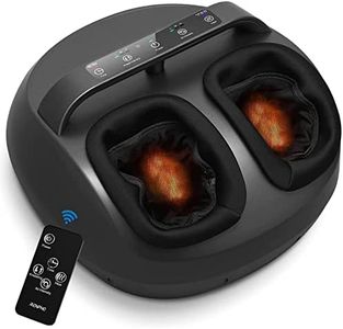 RENPHO Foot Massager with Heat and Remote, Shiatsu Deep Kneading Foot Massage, Multi-Level Setting, Easy to Move with Handle Design, Help with Tired Feet and Plantar Fasciitis, Fits feet up to Size 12