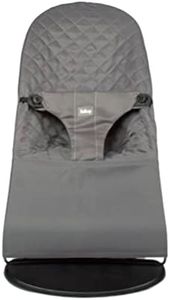 Funda para Hamaca bebé. Funda Belltop Compatible con Hamaca BabyBjörn Balance, Soft & Bliss. Asiento bebé para balancín. Poli Algodón hipoalergénico. Ajuste ergonómico - Gris