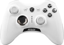 MSI FORCE GC30 V2 WHITE Wireless PC Gamepad Controller - 2,4 GHz, 600mAh Li-ion Battery, Interchangeable D-Pad Covers, Dual Vibration Motors, USB 2.0 - Wired/Wireless