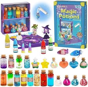 LDomet Freezing Magic Potion Kits for Kids - DIY Make 24 Bottles Gradient Potions, Creative Art Craft Kit for Girls, Fun Birthday Gift Toys for Girl 6 7 8 9 10