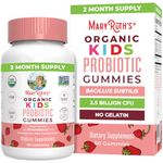 MaryRuth Organics, Kids Probio Gummies, Strawberry Flavor, for Kids, 60 Vegan Gummies, Vegetarian, Gluten-Free, Soy-Free, Non-GMO