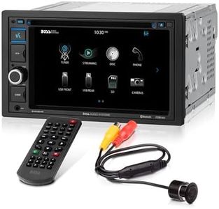 BOSS Audio BVB9364RC Double Din, Touchscreen, Bluetooth, DVD/CD/MP3/USB/SD AM/FM Car Stereo, 6.2 Inch Digital LCD Monitor, Wireless Remote, Rear Flush Mount Camera Included