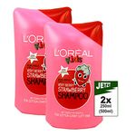 L'Oréal Kids Very Berry Strawberry Shampoo, 2 x 250 ml (500 ml) - Children's Shampoo