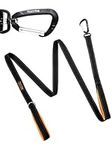 Mighty Paw Two Handle Dog Leash, 6 Foot Double Leash with Traffic Handle and Carabiner Clip. 2 Handles for Large Dogs and Pullers (Black)