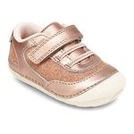 Stride Rite baby girls Soft Motion Jazzy Sneaker, Rose Gold, 3 Wide Infant US