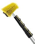 DOCAZOO Docapole Bristle Brush - Broom Heads/Floor Scrubbing Brush/Deck Brush/Car Wash Cleaning Brush (Hard Brush with 3.5m extension pole)