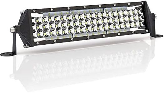 Zmoon 12 Inch LED Light Bar 264W, IP67 Waterproof Five Rows Spot & Flood Combo Beam LED Fog Light Bar for Truck ATV UTV SUV Tractor Boat Weeder etc.