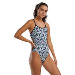 TYR Women's Crosscutfit Tieback One Piece Swimsuit, Blk/Multi, 32