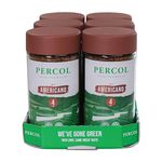 PERCOL RAINFOREST ALLIANCE ALL DAY AMERICANO Instant Coffee Rich, Aromatic Full-Bodied Blend 100% Arabica Beans Freeze-Dried - 100g 6 Pk