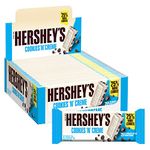 Hershey's Cookies ‘n’ Crème, White Chocolate Flavour with Cookie Pieces, Pack of 24 x 40g