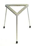 Zinc Plated Cast Iron Triangular Tripod Stand for Bunsen Burners, 8.25" Tall, Top Wide 5.90"